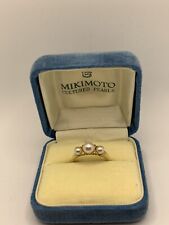 mikimoto pearl rings for sale  BISHOP AUCKLAND