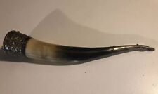 Vintage Shofar Horn Original Bone And Silver Excellent Condition, used for sale  Shipping to South Africa