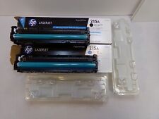 HP 215A Black and Cyan LaserJet Toner Cartridges - x2 Total - Unused for sale  Shipping to South Africa