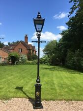 Street light lamp post Cast Iron Ladder bar Street light Black top traditional for sale  Shipping to Ireland