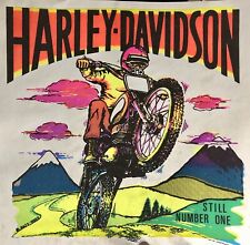 Original Vintage Harley-Davidson Motociclista Bicicleta de Transferência Ferro DAYGLO comprar usado  Enviando para Brazil