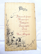 Antico menu dipinto usato  Cremona