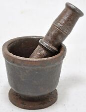 Antique Iron Mortar and Pestle Grinder Original Old Hand Crafted for sale  Shipping to South Africa