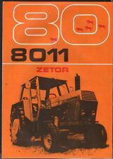 Broszura ciągnika ZETOR "CRYSTAL 8011" na sprzedaż  Wysyłka do Poland