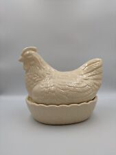 Lrge Mason Cash Cream Hen Egg Holder Country Kitchen Storage Nest Basket Chicken for sale  Shipping to South Africa