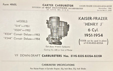 1950 carter carburetor for sale  Ada