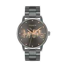 Nuevo reloj de pulsera para mujer Coach Grand gris metal 36 mm 14502924 segunda mano  Embacar hacia Argentina