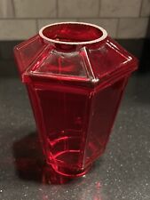Red glass lamp d'occasion  Expédié en Belgium