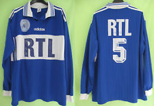 Maillot Adidas Coupe de France Bleu RTL #5 Porté Match Worn vintage Jersey - XL d'occasion  Arles
