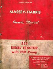 MASSEY-HARRIS VINTAGE 555 TRACTOR OWNER'S MANUAL Form No. 694409M91 "ORIGINAL" for sale  Canada
