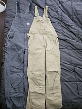 Mens Carhartt Unlined Rugged Flex Relaxed Fit Overalls Lot Of 2 34x34 for sale  Shipping to South Africa
