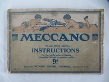 Early vintage meccano for sale  BRECHIN