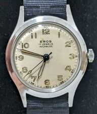 Relógio de pulso masculino vintage Eros 17 Jewel protegido contra choque estilo militar comprar usado  Enviando para Brazil