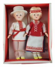 Używany, 1970 ZSRR Radziecki Rosyjski Plastikowy LALKA pudełko pamiątka z Białorusi kostium na sprzedaż  PL
