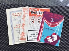 Vintage theatre programmes for sale  HUNTINGDON