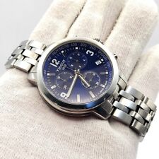 Reloj de pulsera cronógrafo de cuarzo original para hombre TISSOT PRC 200 AZUL T055417A segunda mano  Embacar hacia Argentina