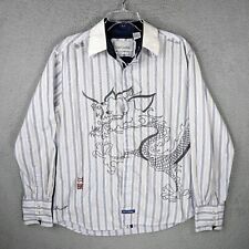 Camisa de lavandería inglesa para hombre L Christopher Wicks bordada dragón envolvente  segunda mano  Embacar hacia Argentina