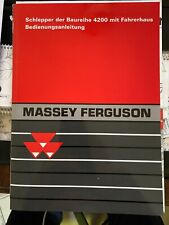 Używany, Oryginalna instrukcja obsługi Massey Ferguson serii 4200 z kabiną na sprzedaż  Wysyłka do Poland