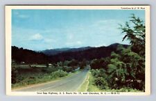 Cartão postal vintage Cherokee NC-North Carolina, Soco Gap Highway, US Route 19 comprar usado  Enviando para Brazil