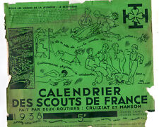 Calendrier scouts 1938 d'occasion  Mulhouse