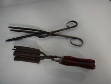 Vintage Primitive Hair Curling Irons 11" & 9", used for sale  Shipping to South Africa