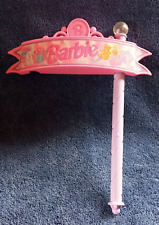 Vtg Barbie Bubble Gum Shop 1994 Donor Sign Pole 2 pc Replacement 12710-2179 Toy for sale  Shipping to South Africa