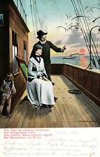 Mann und Frau auf enem Schiff, beobachtet von Amor, 1905 comprar usado  Enviando para Brazil