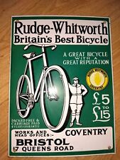 Rudge whitworth bicycle for sale  WINCHESTER