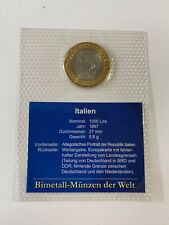 Bimetallmünzen italien 1000 gebraucht kaufen  Deutschland