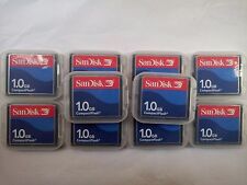 Cartão flash compacto 10 peças Sandisk 1GB CF 1GB CF cartão de memória SDCFJ comprar usado  Enviando para Brazil