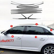 Tampa de tira acabamento de janela de fibra de carbono S.steel 10 peças para Audi 2015-2020A3 S3 Sedan comprar usado  Enviando para Brazil