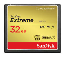 Tarjeta de memoria SanDisk 120 MB/s Extreme S 32 GB CompactFlash CF SDCFXS-32G 32 GB, usado segunda mano  Embacar hacia Argentina