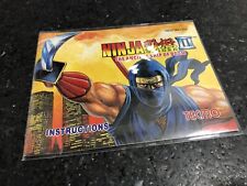 Ninja Gaiden 3 III (NES Nintendo) Estado perfeito! SOMENTE manual! ENVIO SEGURO! comprar usado  Enviando para Brazil