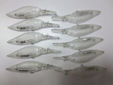 Used, 10pcs Unpainted Crank bait Fishing Lure Body 4 1/3 Inch 1/3 OZ Blank lures 140 for sale  Shipping to South Africa