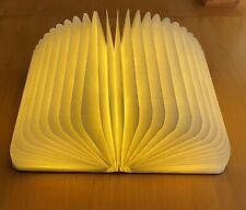 Lumio 'Lito Classic' Folding Portable Decorative Book Lamp, walnut, used for sale  Shipping to South Africa