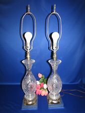 2 beautiful crystal lamps for sale  Walkersville