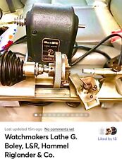 Watchmakers lathe boley for sale  Patterson