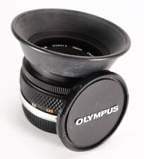 OLYMPUS AUTO-W ZUIKO 28MM 2.8 LENS WITH CAPS AND HOOD. OPTICS NEAR MINT.  for sale  WIRRAL