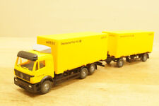 HO 1:87 Wiking Werbemodell Mercedes 2544 Wechselkoffer Lastzug " D. POST AG " comprar usado  Enviando para Brazil