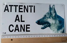 Cartello attenti cane usato  Italia