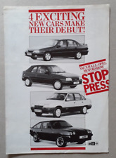 Vauxhall opel brochure for sale  BOURNE