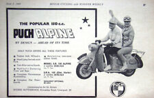 Original PUCH '150cc Alpine' Motor Scooter ADVERT #3 : Vintage 1960 Print AD for sale  SIDCUP