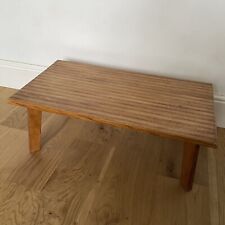 Vintage Mid Century Oak & Walnut Coffee Table Striped for sale  Shipping to South Africa