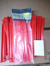 Isabella 30cm Red Plastic Awning Peg x 24 plus 4 new for sale  CHELMSFORD