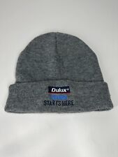 DULUX Painters beanie winter knit grey workwear adult one size fits most tradie for sale  Shipping to South Africa