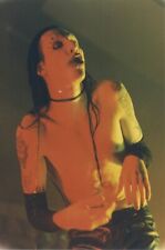 Marilyn Manson Cabello Húmedo Despecho Tatuaje Arte Corporal en Concierto Foto De Colección segunda mano  Embacar hacia Mexico