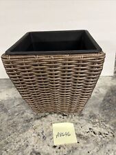 Indoor / Outdoor Rattan Basket with Liner by Valerie Parr Hill Brown New for sale  Shipping to South Africa