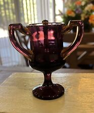 Vaso antigo estilo troféu de vidro ametista e ouro comprar usado  Enviando para Brazil