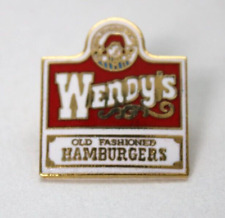Used, Vintage Die-Cut Wendy's Old Fashioned Hamburgers Logo/Store Sign Lapel Pin Flair for sale  Shipping to South Africa