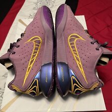 Size 12 Nike LeBron 21 Freshwater Purple Rain Dust XXI Lakers NBA Sneakers Shoes, used for sale  Shipping to South Africa